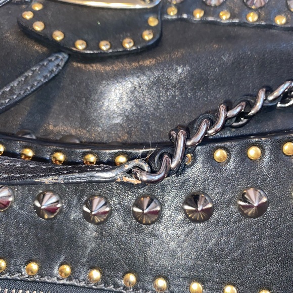 MIU MIU STUDDED SHOULDER BAG - Picture 12 of 14